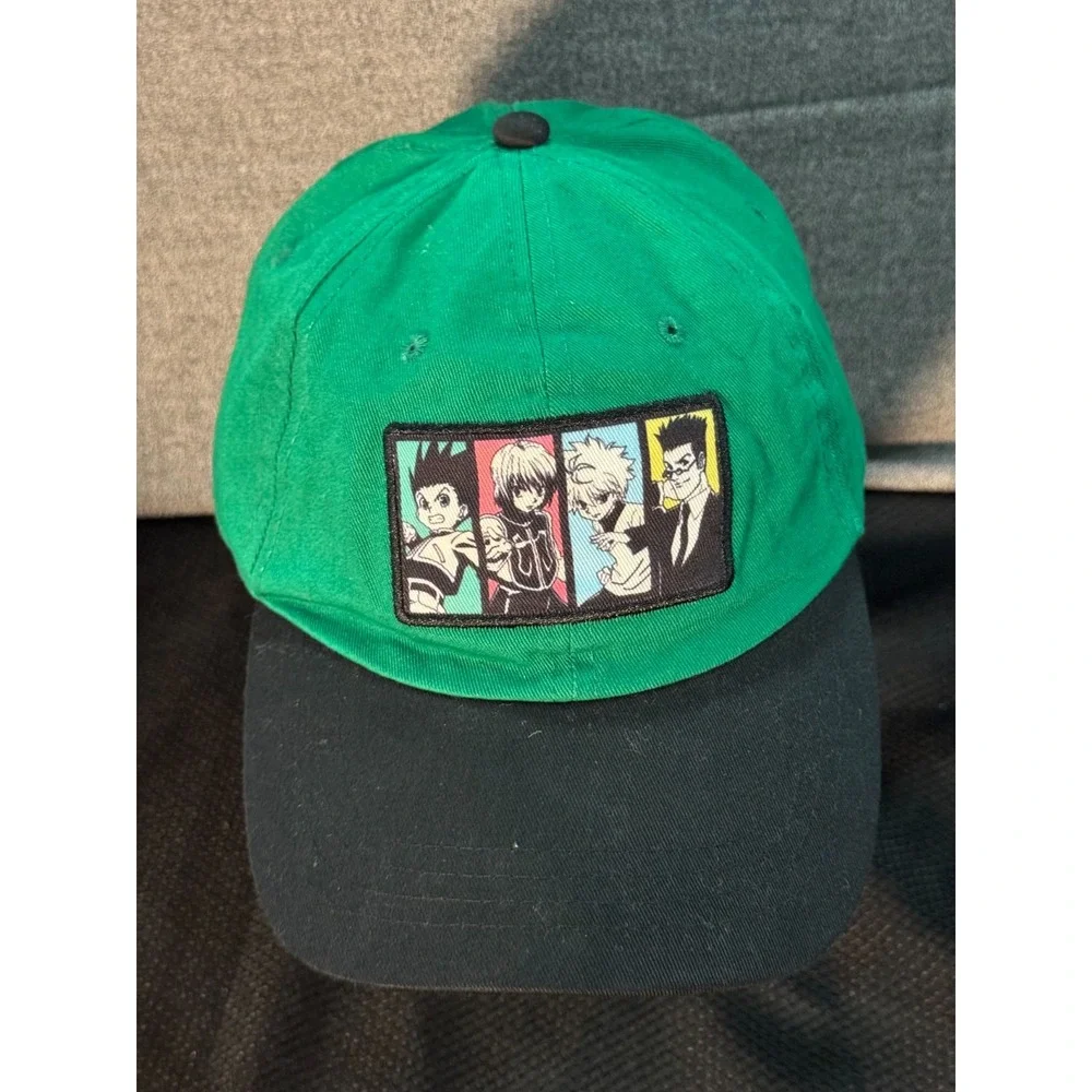 CultureFly Hunter X Hunter Cap Boys One Size Green Anime Manga Adjustable Hat